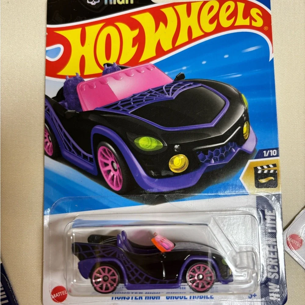 Black and Purple Hot Wheels Die-Cast Cars